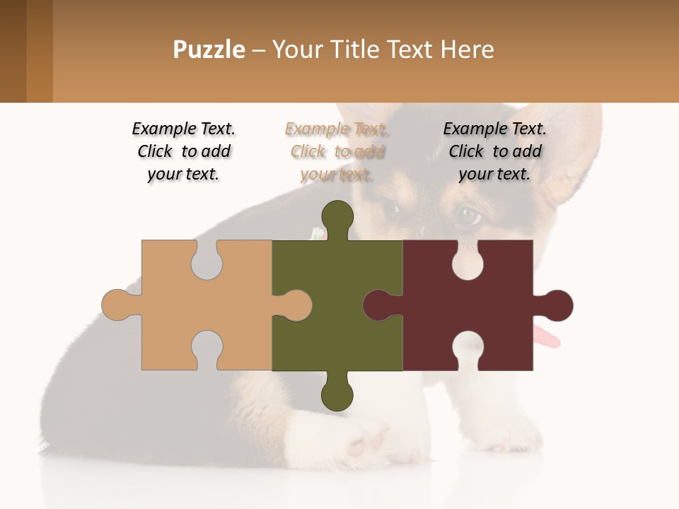 A Dog With A Toothbrush In Its Mouth PowerPoint Template