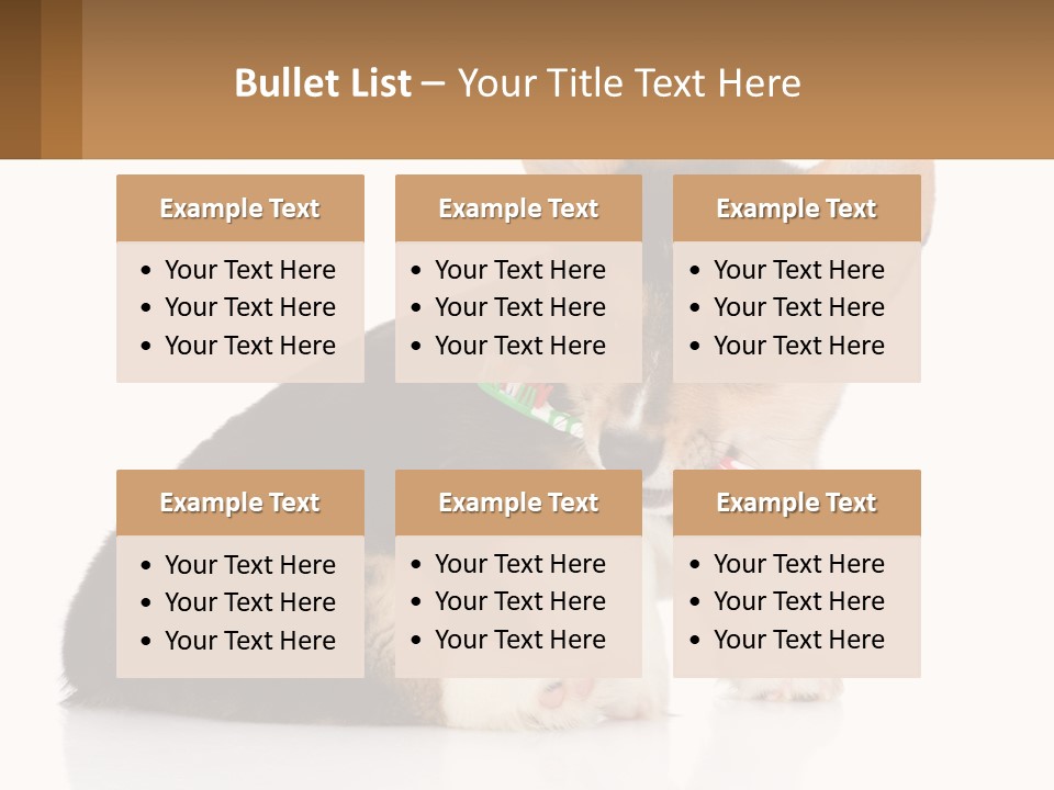 A Dog With A Toothbrush In Its Mouth PowerPoint Template