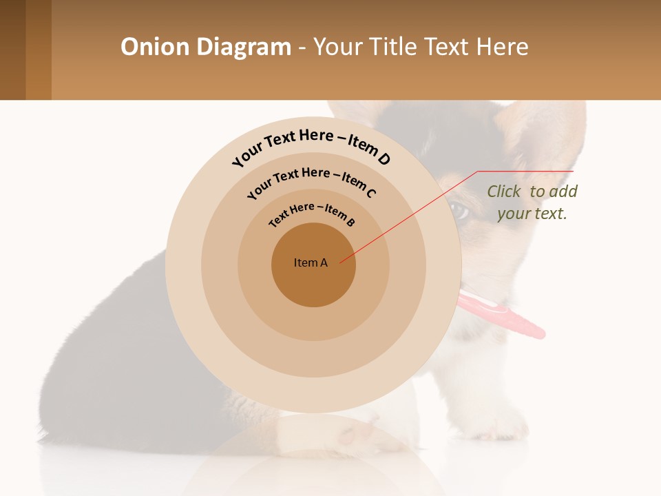 A Dog With A Toothbrush In Its Mouth PowerPoint Template
