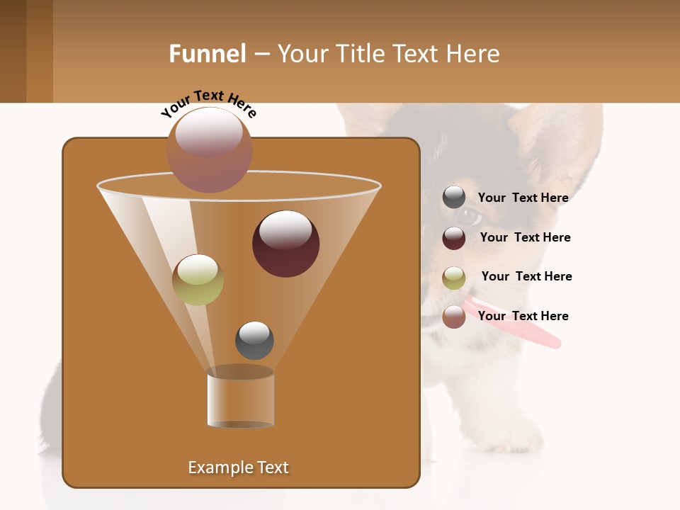 A Dog With A Toothbrush In Its Mouth PowerPoint Template