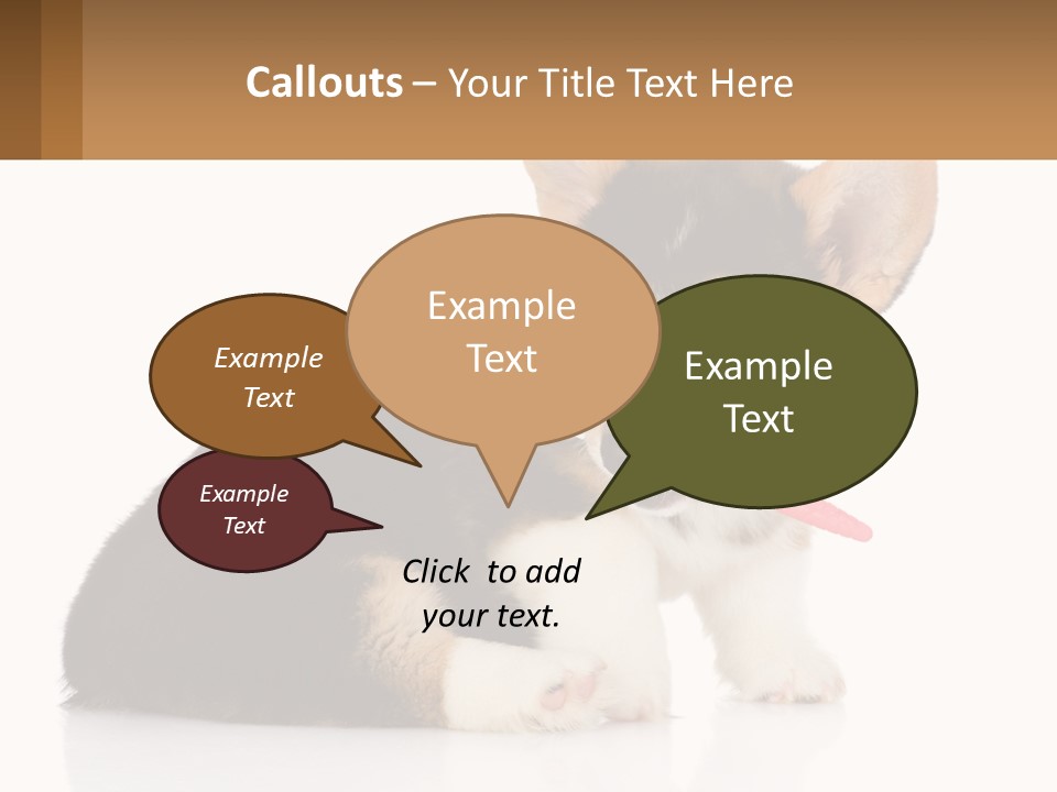 A Dog With A Toothbrush In Its Mouth PowerPoint Template