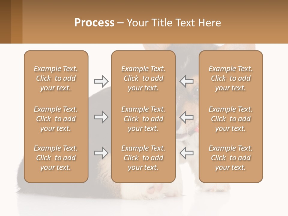 A Dog With A Toothbrush In Its Mouth PowerPoint Template