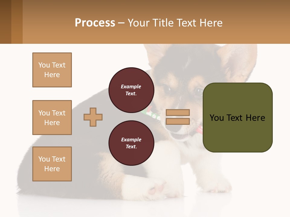 A Dog With A Toothbrush In Its Mouth PowerPoint Template