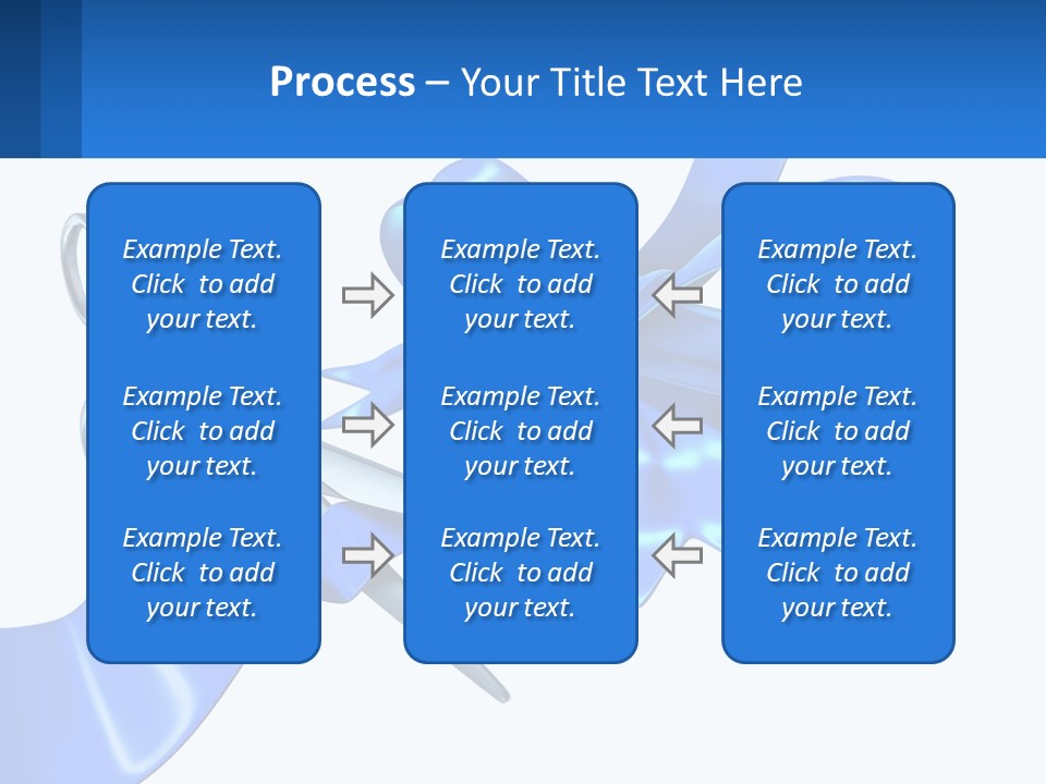 A Blue Ribbon With A Pair Of Scissors On It PowerPoint Template