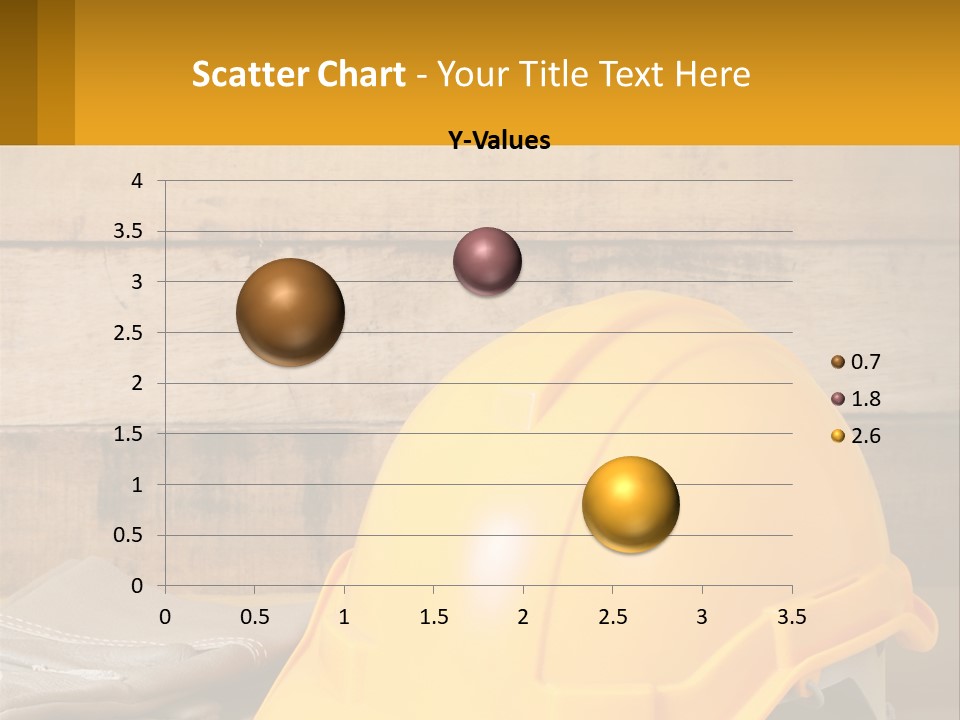 A Yellow Hard Hat Sitting On Top Of A Wooden Table PowerPoint Template
