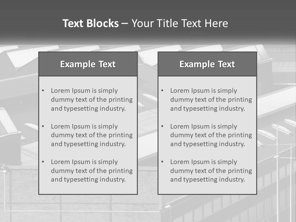 A Black And White Photo Of A Building With Lots Of Windows PowerPoint Template