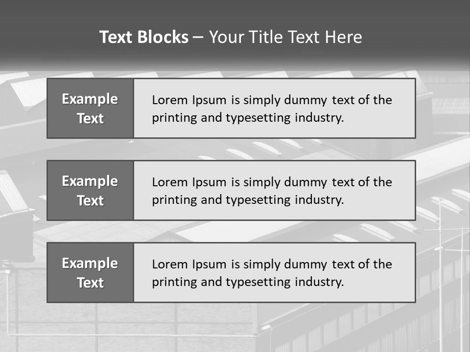 A Black And White Photo Of A Building With Lots Of Windows PowerPoint Template