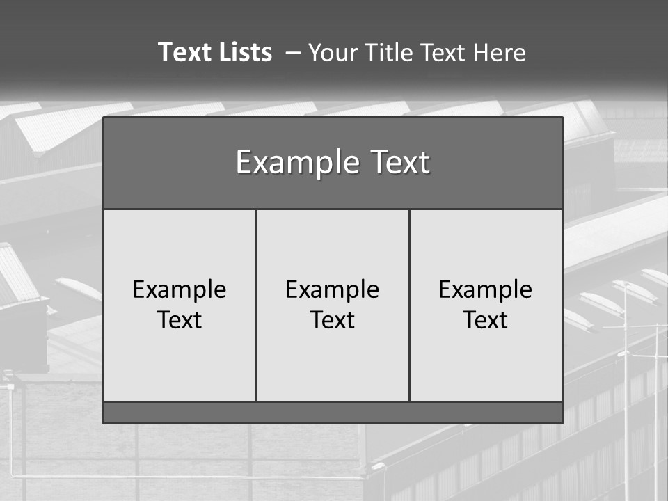 A Black And White Photo Of A Building With Lots Of Windows PowerPoint Template