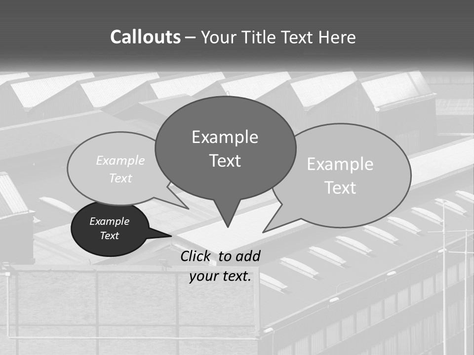 A Black And White Photo Of A Building With Lots Of Windows PowerPoint Template