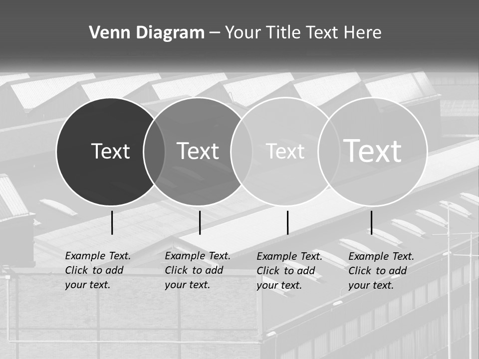 A Black And White Photo Of A Building With Lots Of Windows PowerPoint Template