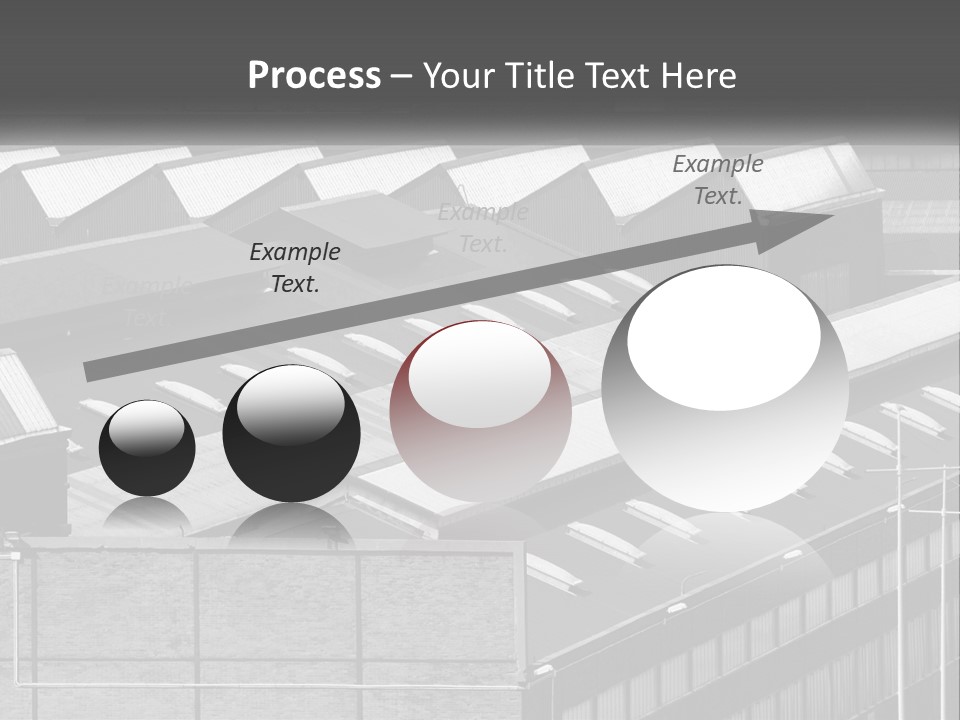 A Black And White Photo Of A Building With Lots Of Windows PowerPoint Template
