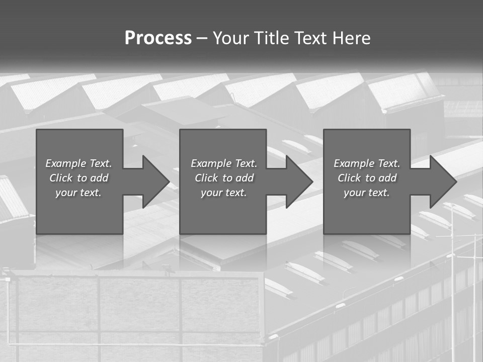 A Black And White Photo Of A Building With Lots Of Windows PowerPoint Template