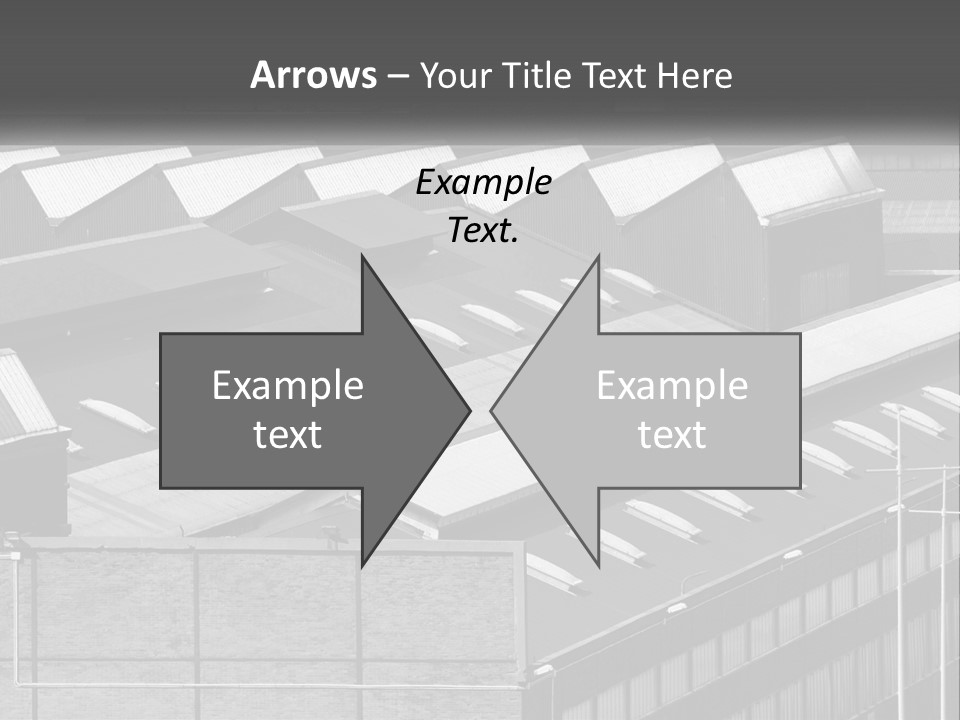 A Black And White Photo Of A Building With Lots Of Windows PowerPoint Template