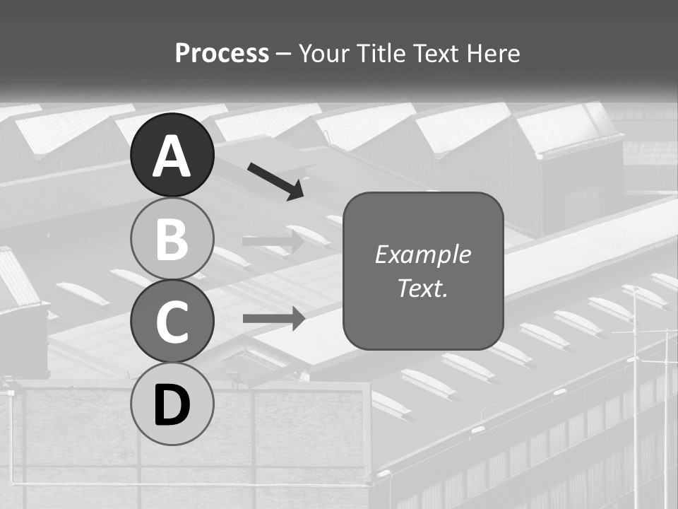 A Black And White Photo Of A Building With Lots Of Windows PowerPoint Template