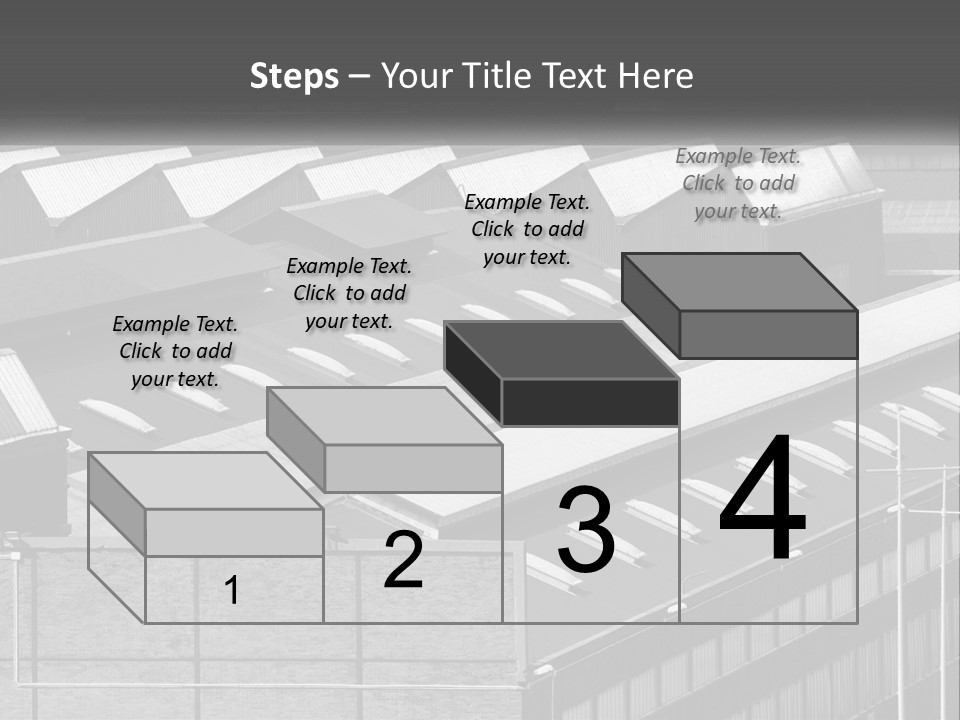 A Black And White Photo Of A Building With Lots Of Windows PowerPoint Template