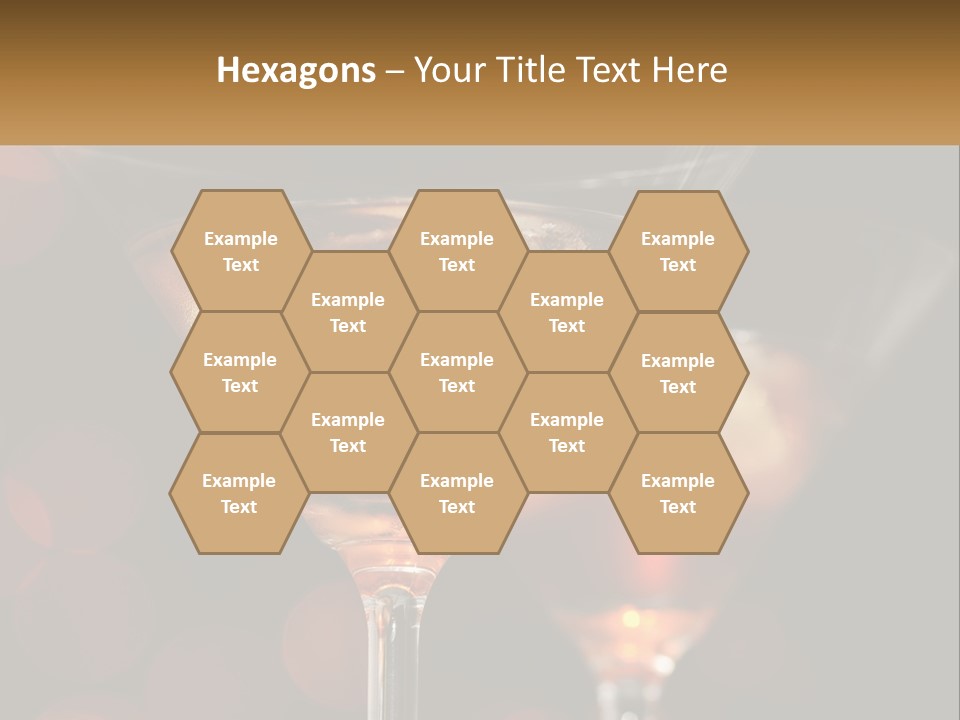 A Couple Of Glasses Filled With Liquid On Top Of A Table PowerPoint Template