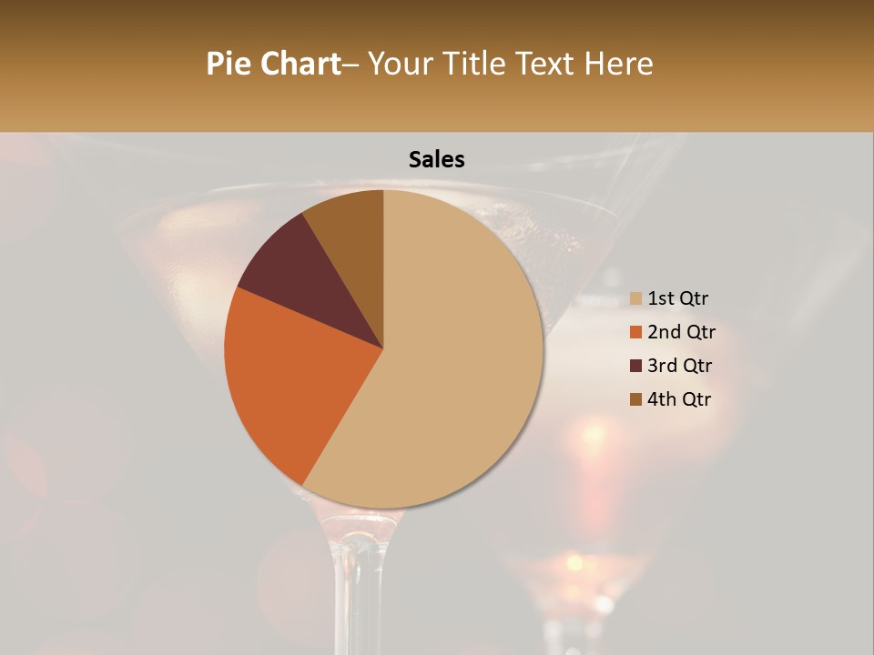 A Couple Of Glasses Filled With Liquid On Top Of A Table PowerPoint Template
