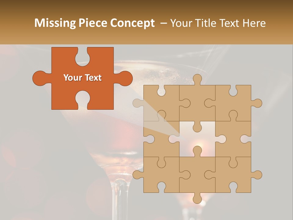 A Couple Of Glasses Filled With Liquid On Top Of A Table PowerPoint Template