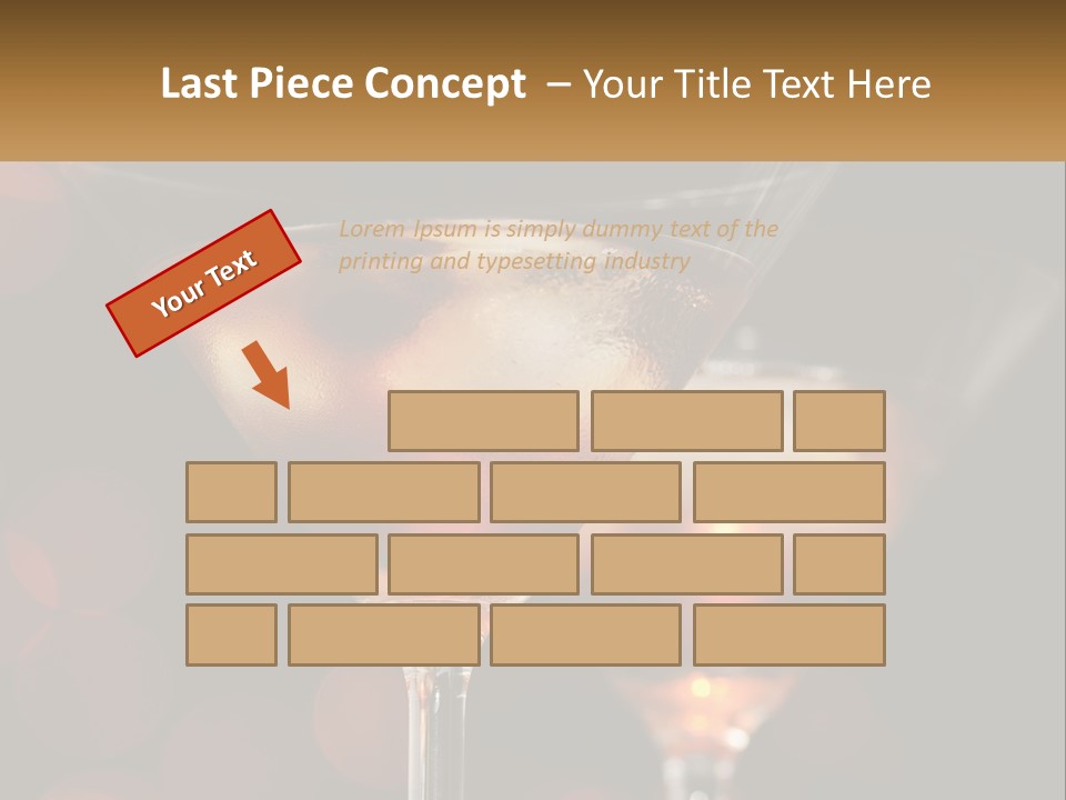 A Couple Of Glasses Filled With Liquid On Top Of A Table PowerPoint Template