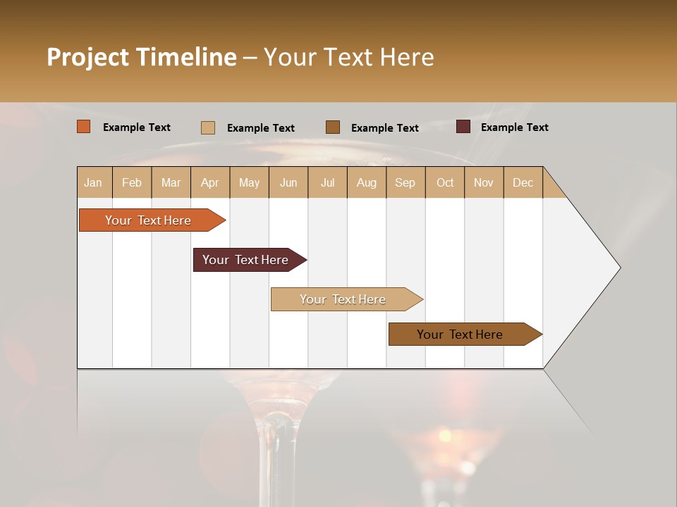 A Couple Of Glasses Filled With Liquid On Top Of A Table PowerPoint Template