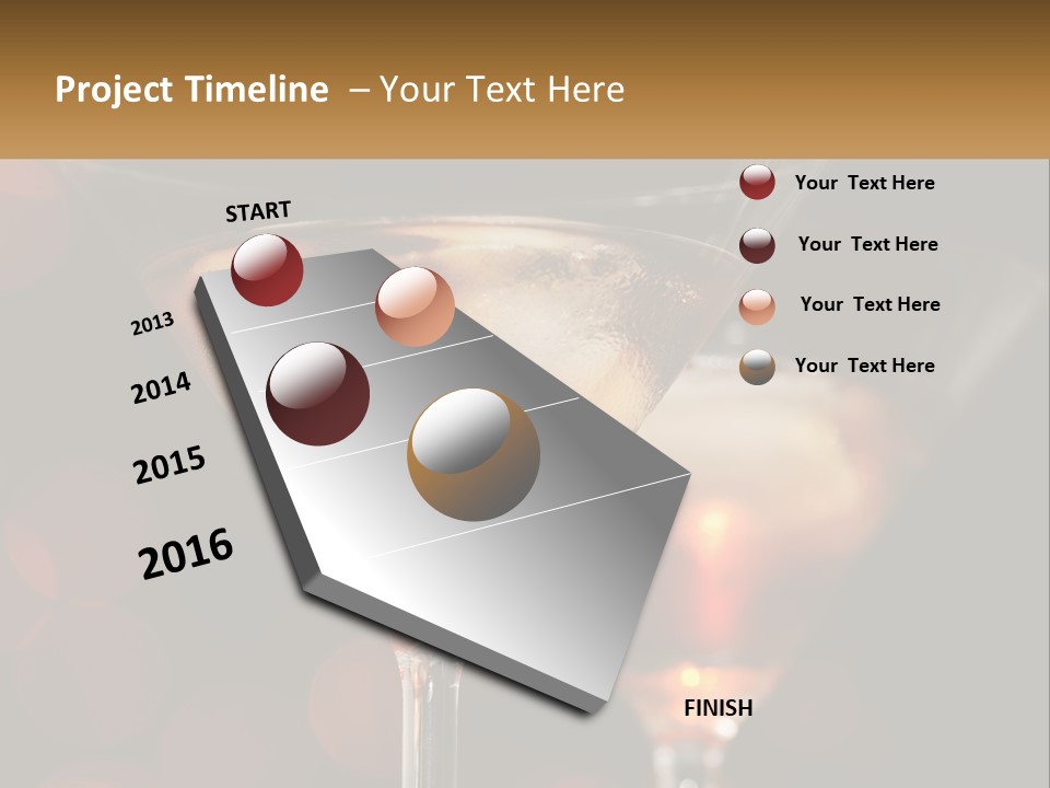 A Couple Of Glasses Filled With Liquid On Top Of A Table PowerPoint Template