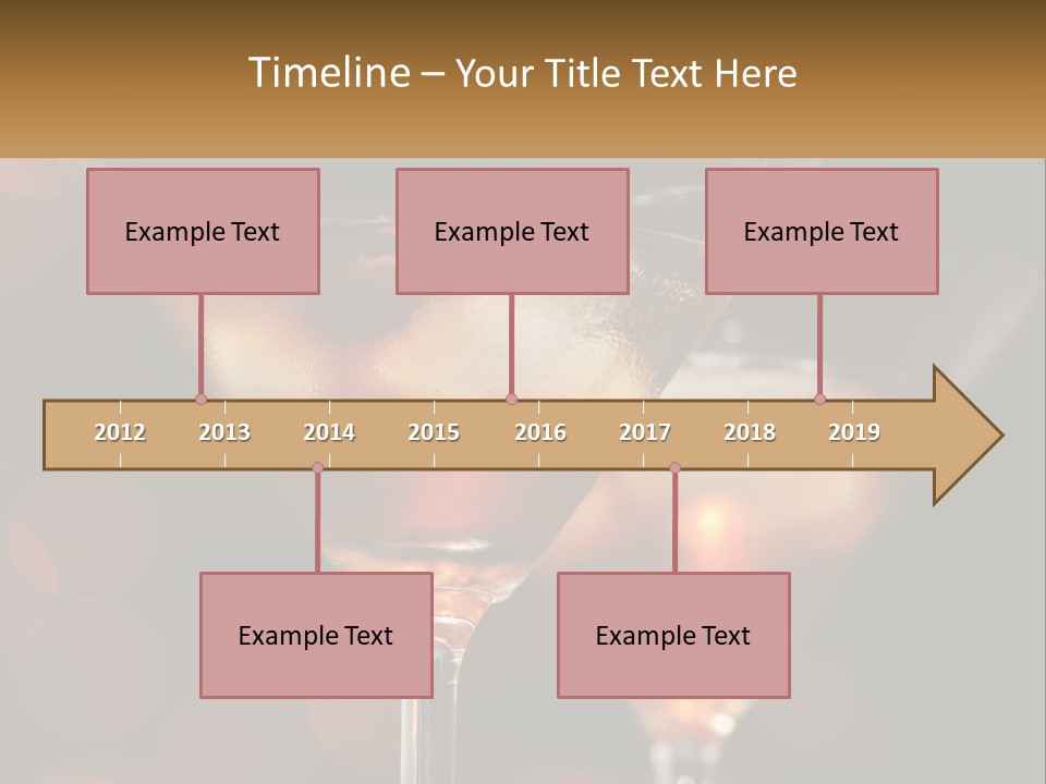 A Couple Of Glasses Filled With Liquid On Top Of A Table PowerPoint Template