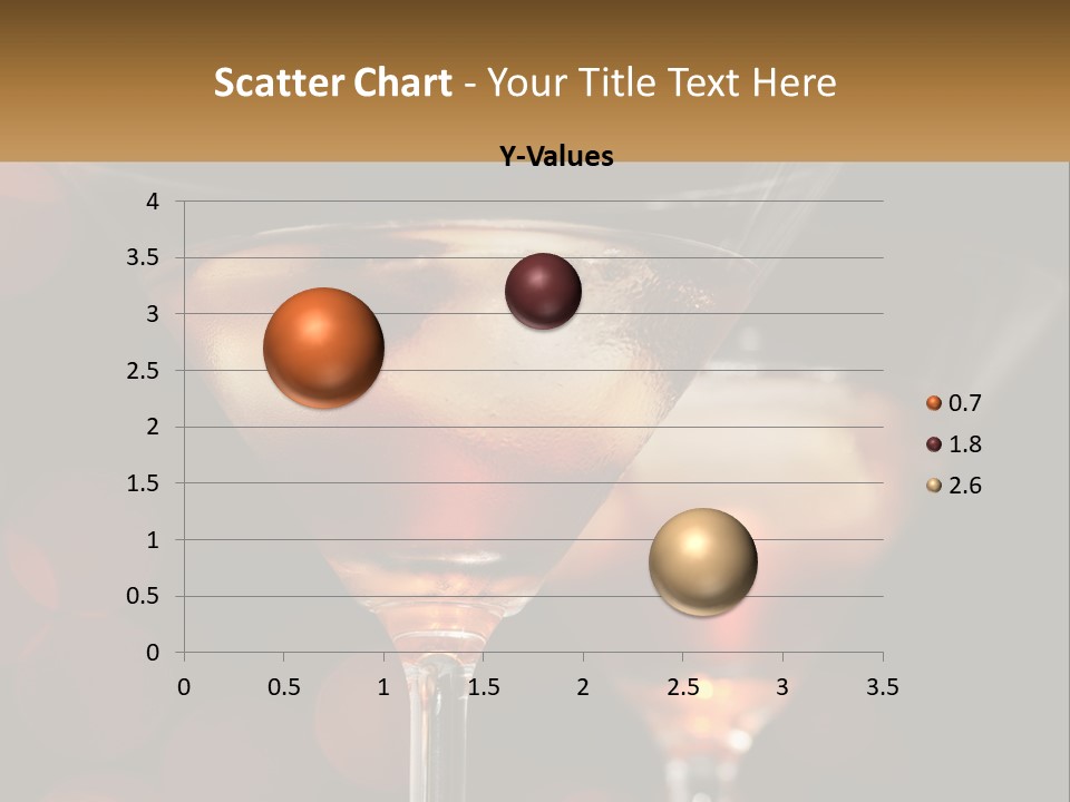 A Couple Of Glasses Filled With Liquid On Top Of A Table PowerPoint Template