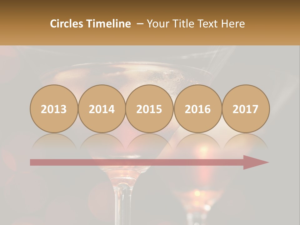 A Couple Of Glasses Filled With Liquid On Top Of A Table PowerPoint Template