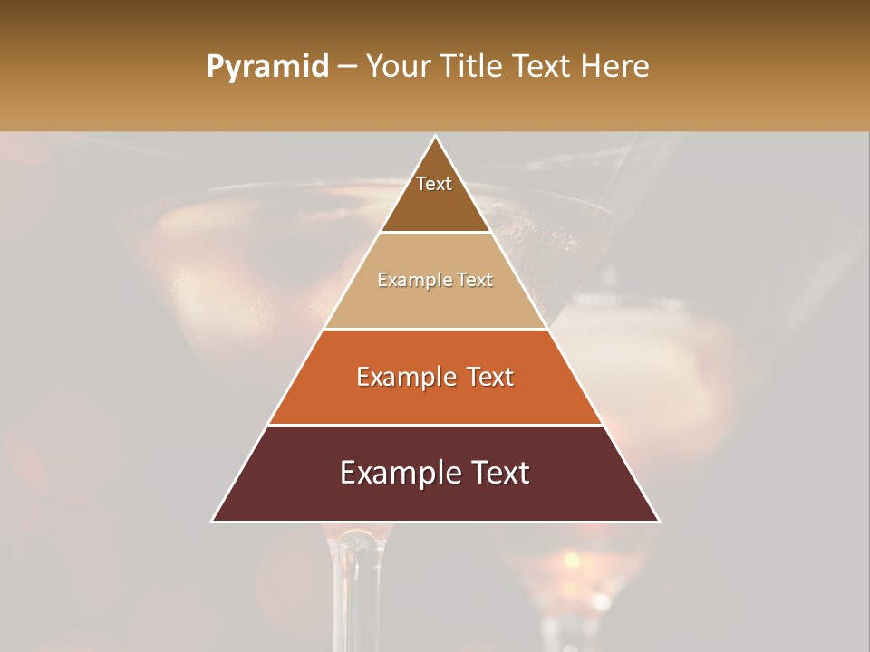 A Couple Of Glasses Filled With Liquid On Top Of A Table PowerPoint Template