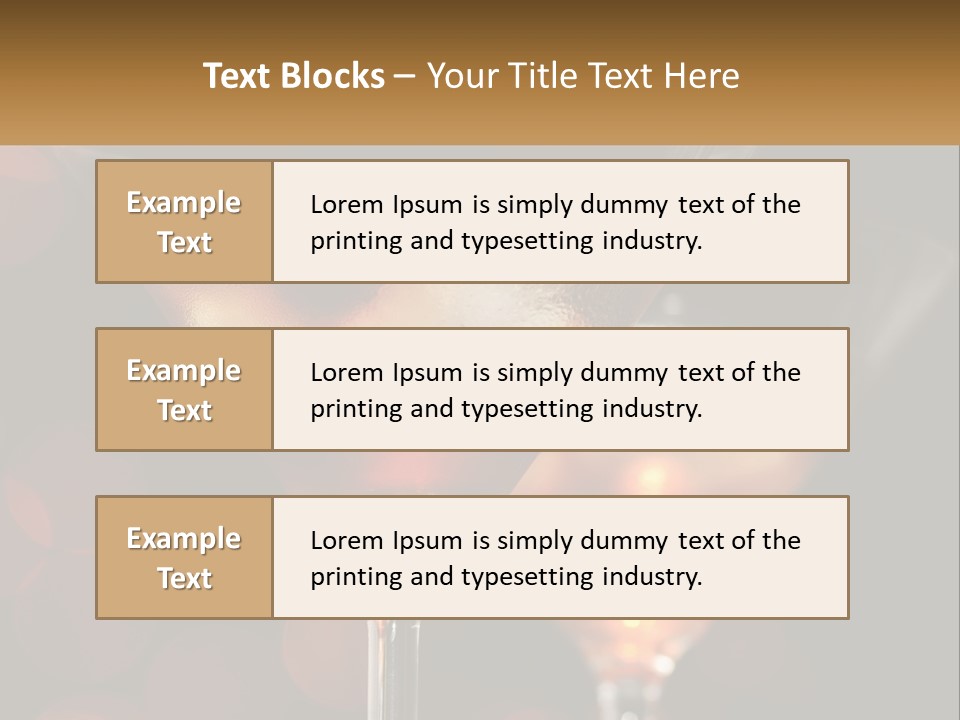 A Couple Of Glasses Filled With Liquid On Top Of A Table PowerPoint Template