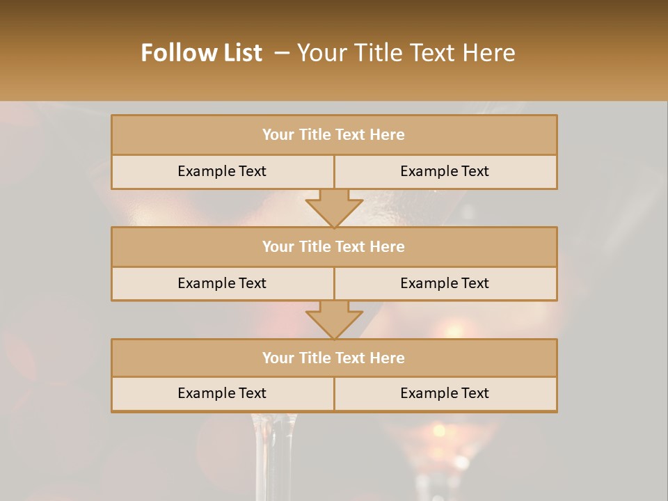 A Couple Of Glasses Filled With Liquid On Top Of A Table PowerPoint Template