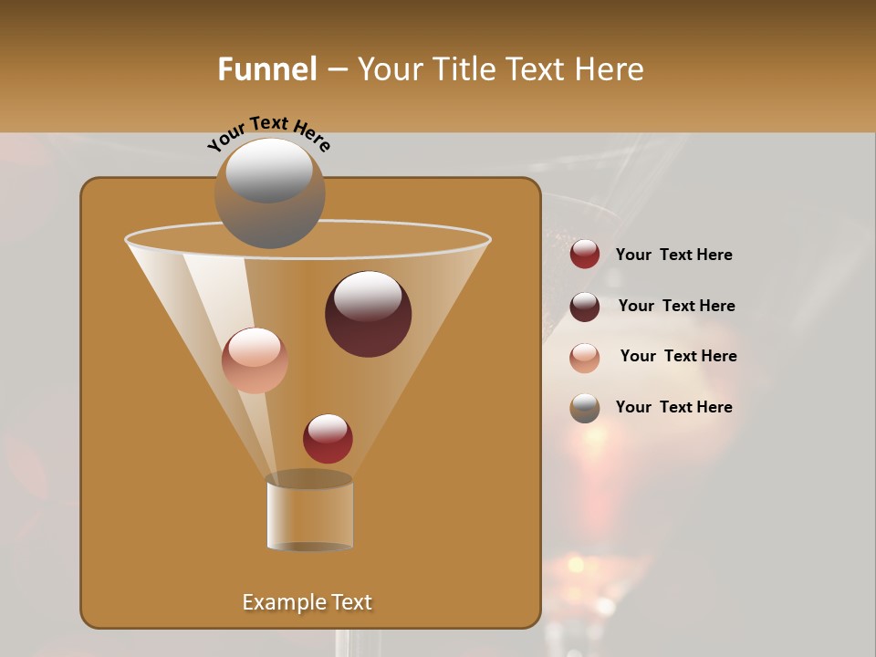 A Couple Of Glasses Filled With Liquid On Top Of A Table PowerPoint Template