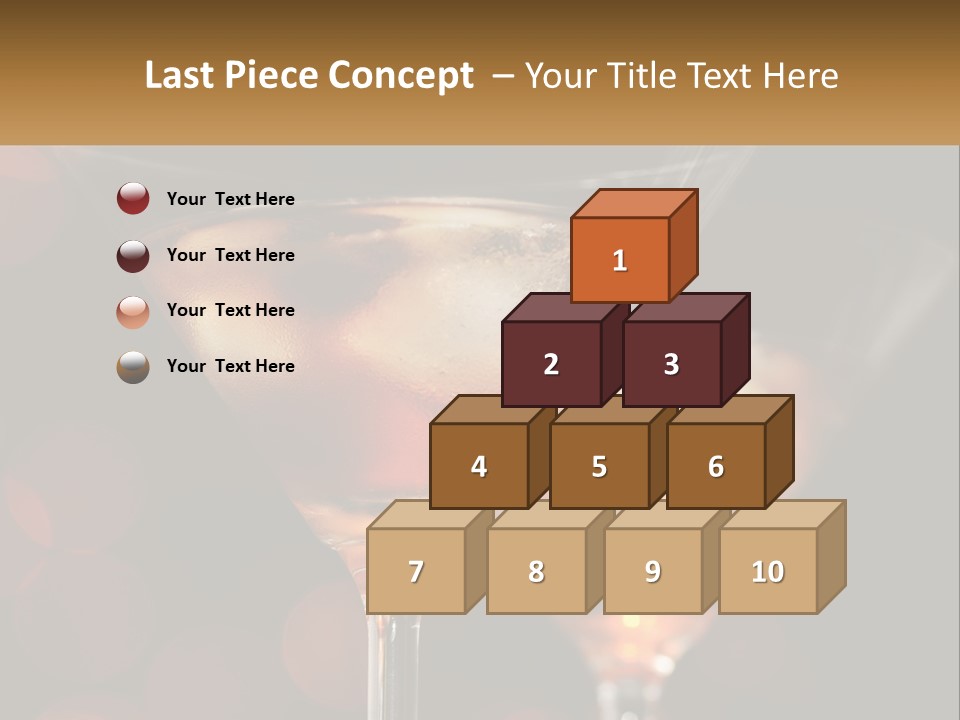 A Couple Of Glasses Filled With Liquid On Top Of A Table PowerPoint Template