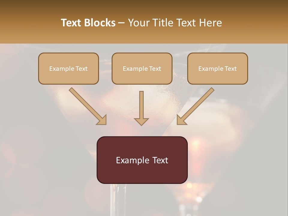 A Couple Of Glasses Filled With Liquid On Top Of A Table PowerPoint Template