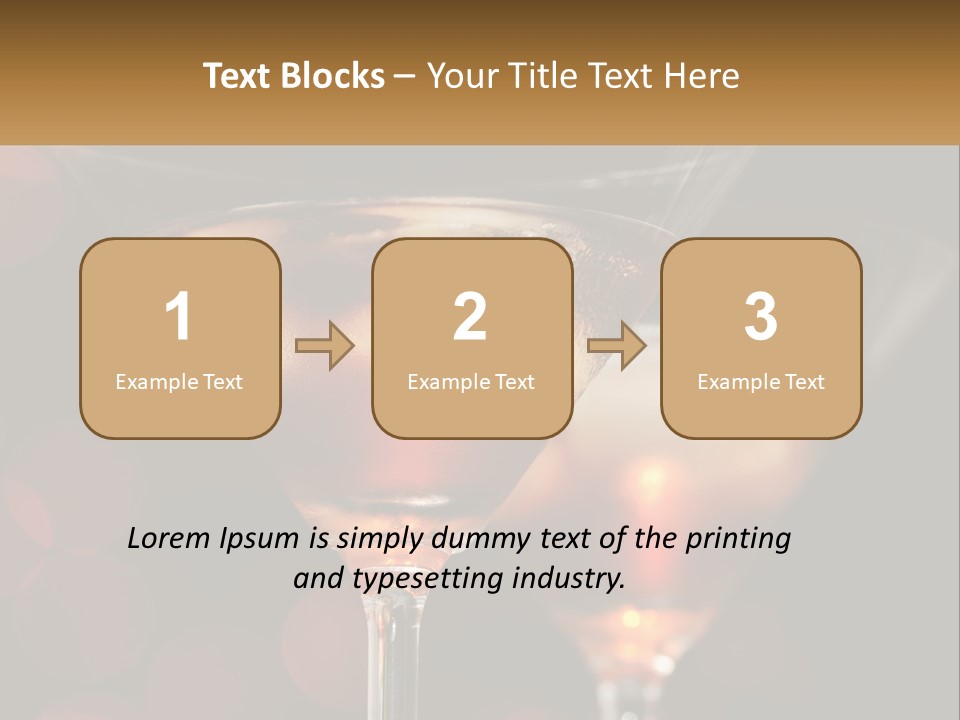 A Couple Of Glasses Filled With Liquid On Top Of A Table PowerPoint Template