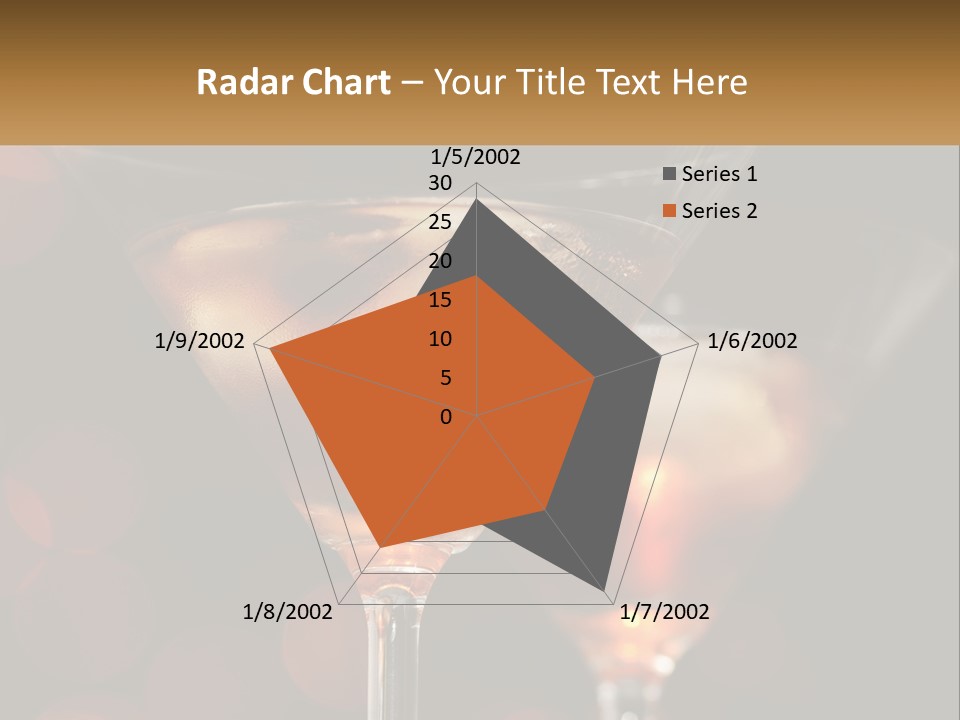A Couple Of Glasses Filled With Liquid On Top Of A Table PowerPoint Template