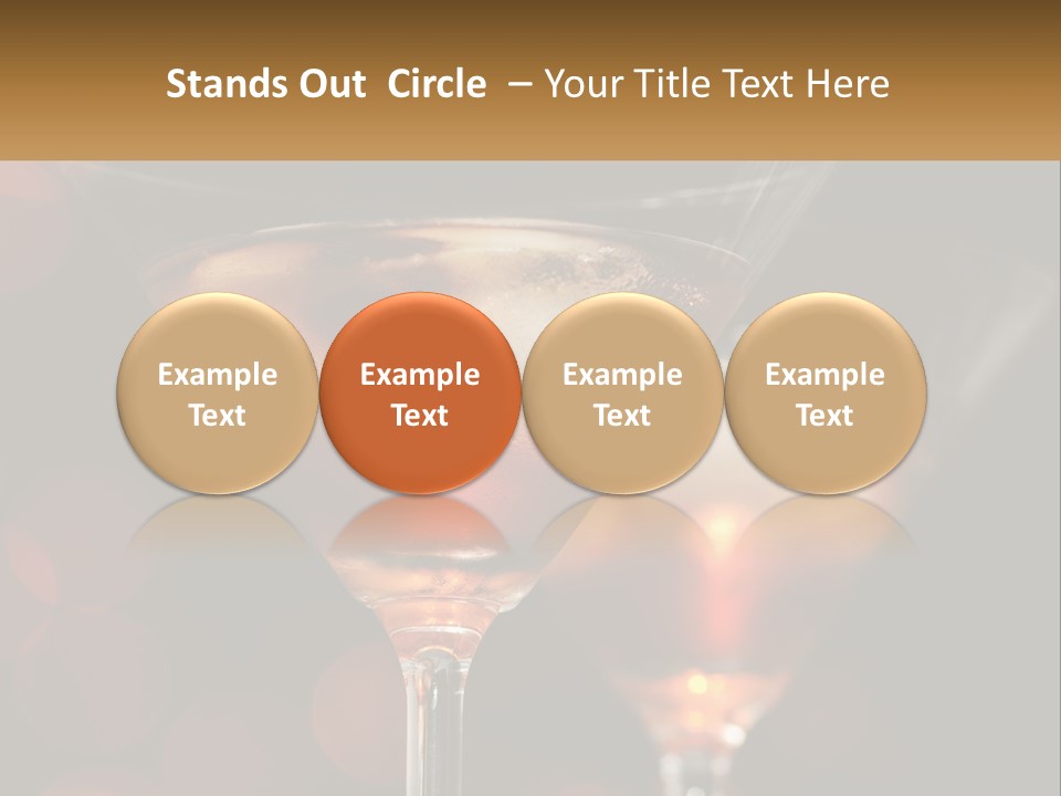 A Couple Of Glasses Filled With Liquid On Top Of A Table PowerPoint Template