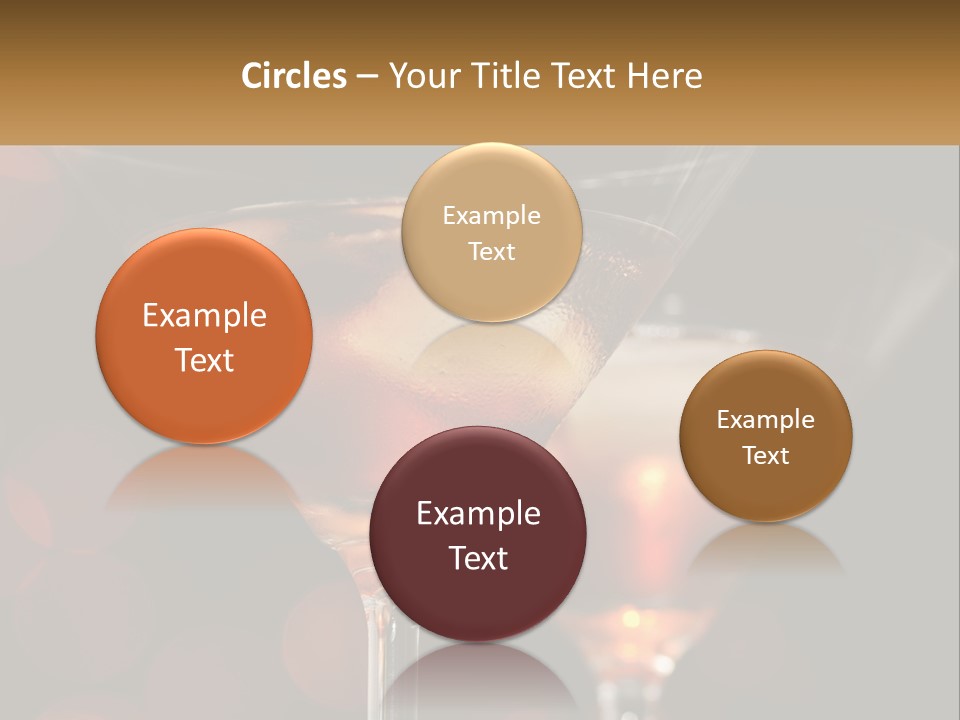 A Couple Of Glasses Filled With Liquid On Top Of A Table PowerPoint Template
