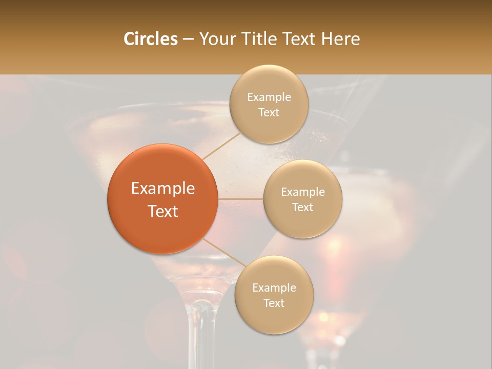 A Couple Of Glasses Filled With Liquid On Top Of A Table PowerPoint Template