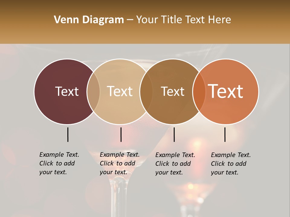 A Couple Of Glasses Filled With Liquid On Top Of A Table PowerPoint Template