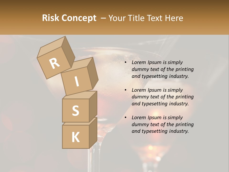 A Couple Of Glasses Filled With Liquid On Top Of A Table PowerPoint Template