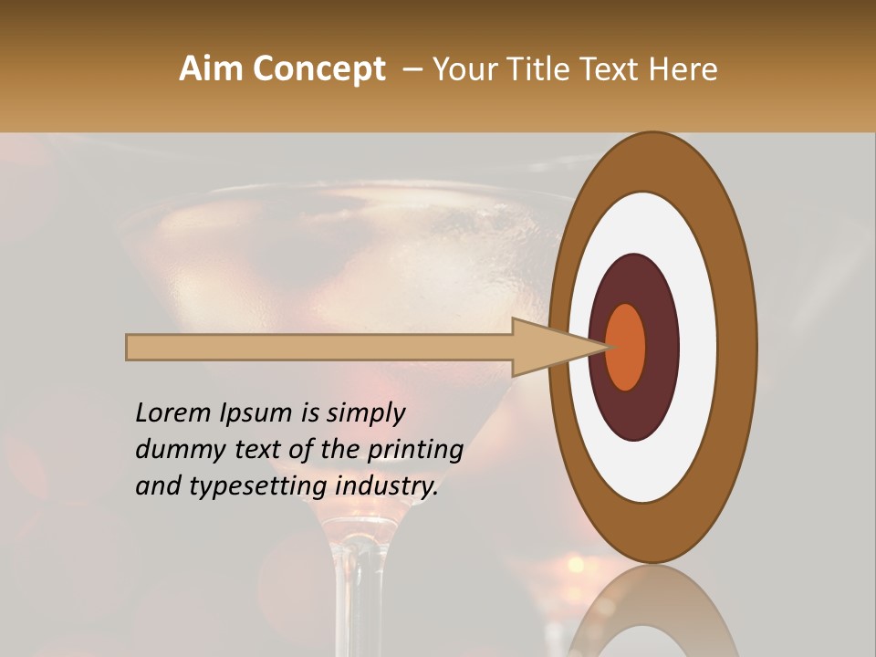 A Couple Of Glasses Filled With Liquid On Top Of A Table PowerPoint Template