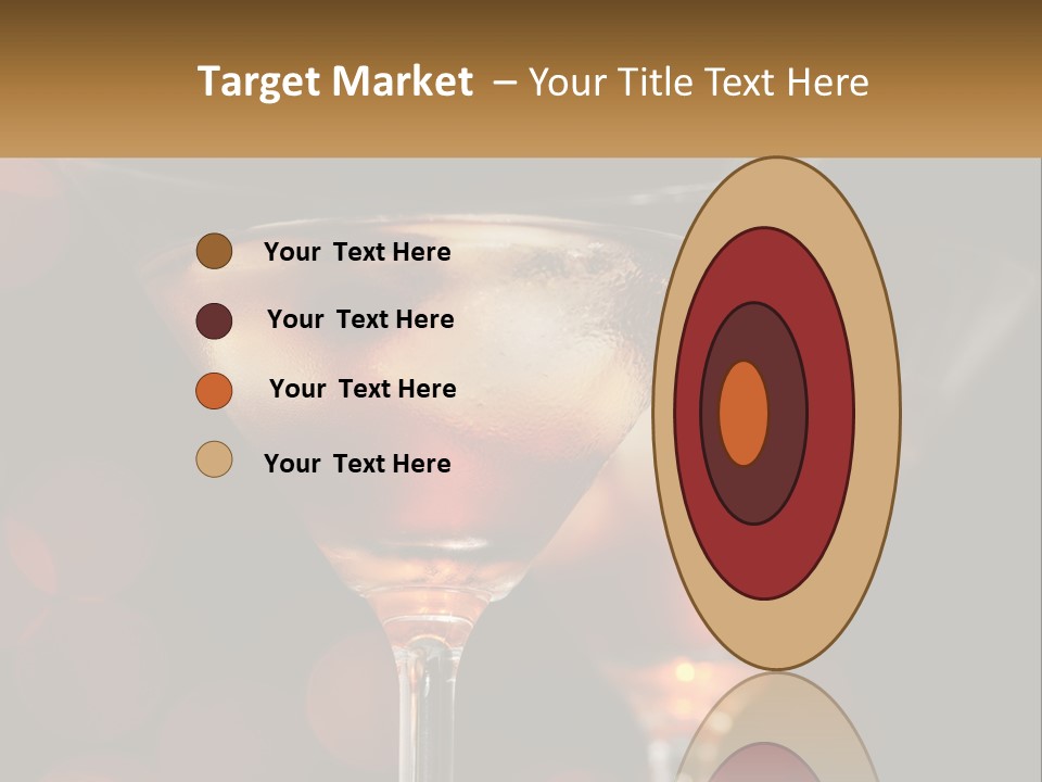 A Couple Of Glasses Filled With Liquid On Top Of A Table PowerPoint Template