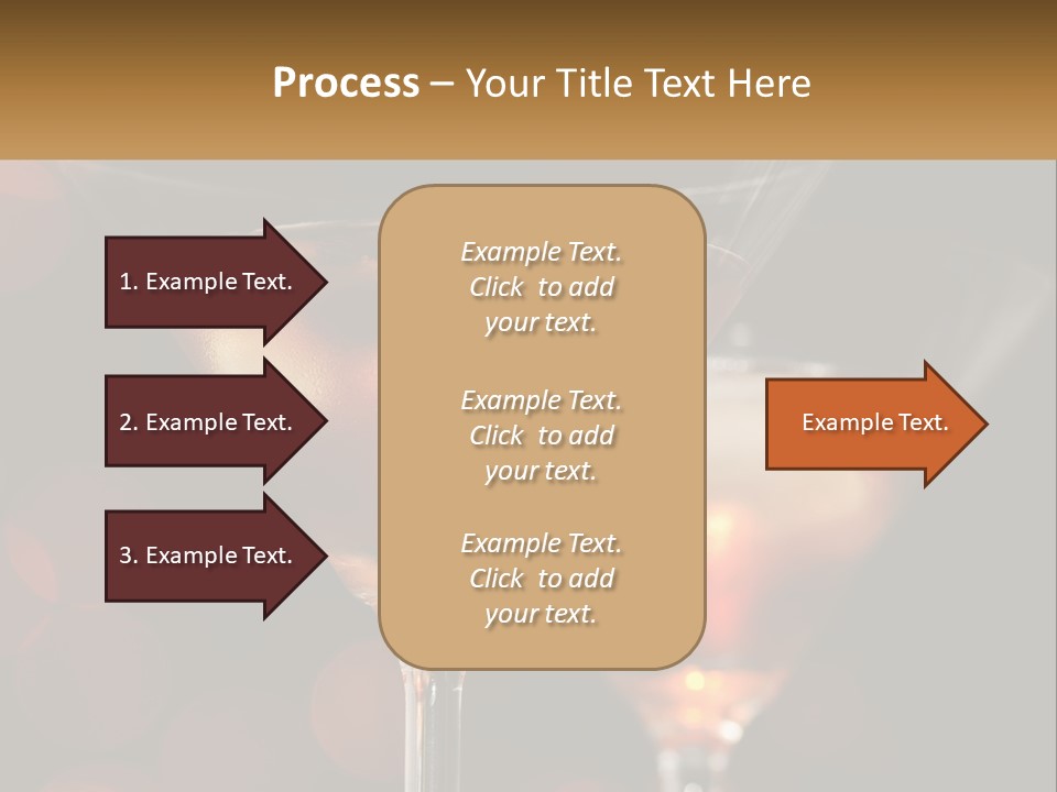 A Couple Of Glasses Filled With Liquid On Top Of A Table PowerPoint Template