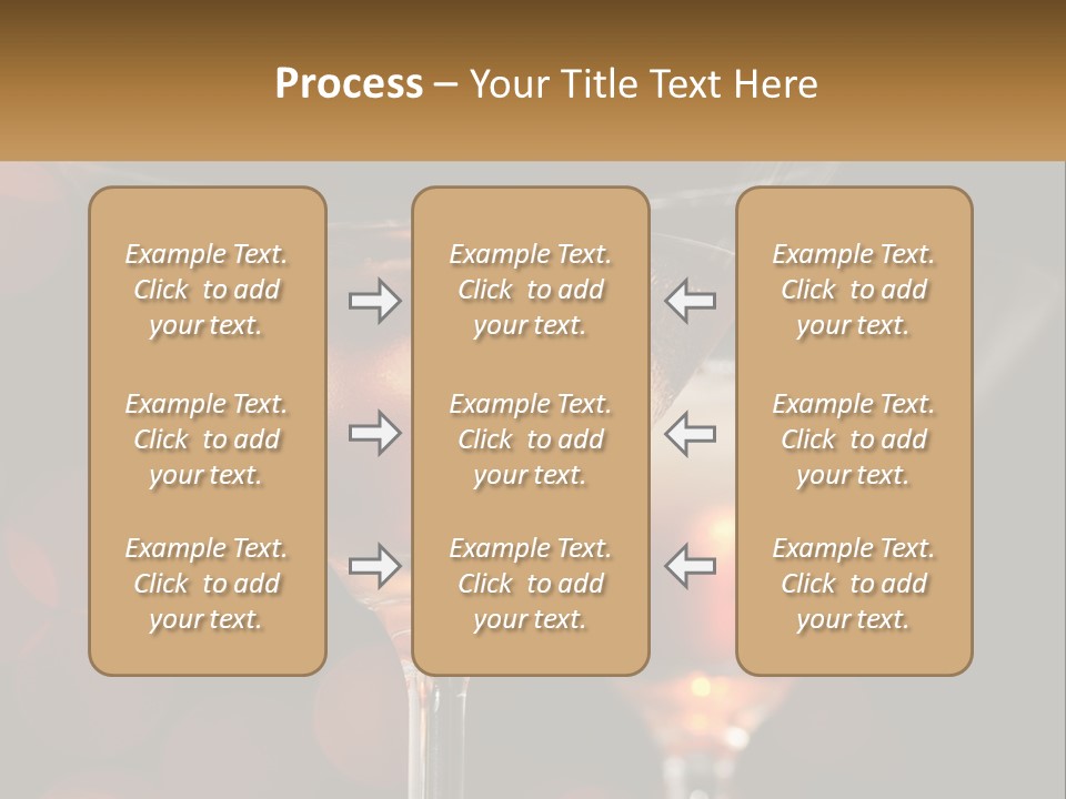A Couple Of Glasses Filled With Liquid On Top Of A Table PowerPoint Template