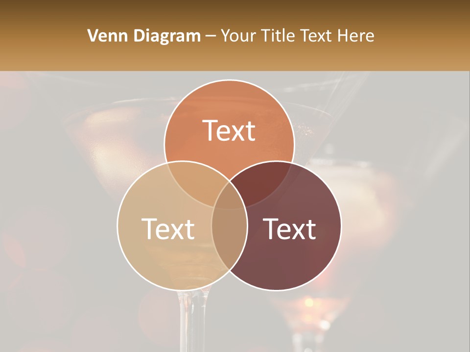 A Couple Of Glasses Filled With Liquid On Top Of A Table PowerPoint Template