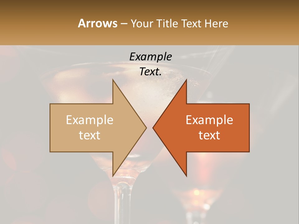 A Couple Of Glasses Filled With Liquid On Top Of A Table PowerPoint Template