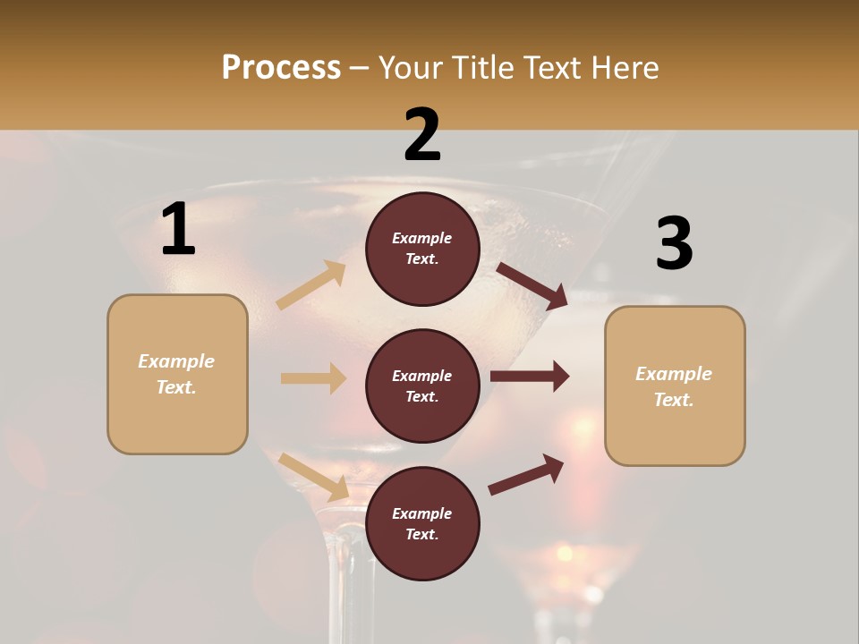 A Couple Of Glasses Filled With Liquid On Top Of A Table PowerPoint Template