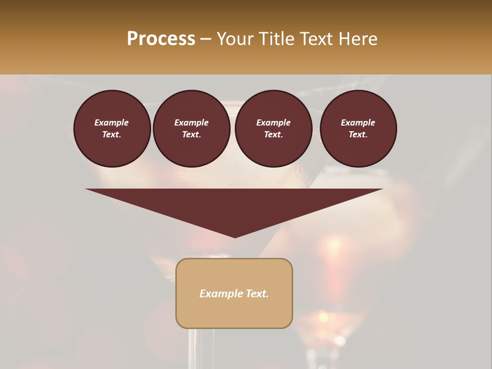 A Couple Of Glasses Filled With Liquid On Top Of A Table PowerPoint Template