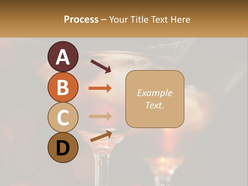 A Couple Of Glasses Filled With Liquid On Top Of A Table PowerPoint Template
